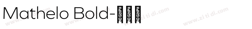 Mathelo Bold字体转换